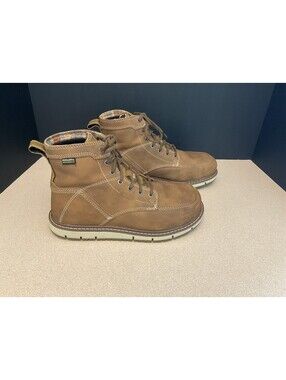 Womens Keen San Jose 6" CSA Almond/Gum Aluminum Toe Waterproof Boots. Size 9.5.